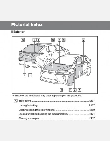 toyota bz4x 2024-2025 owners manual
